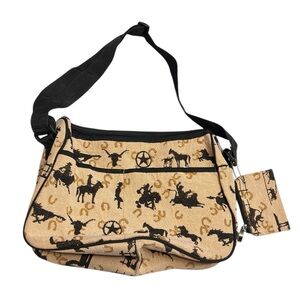 Tapestry Western Pattern‎ Bag with adjustable strap and coin purse